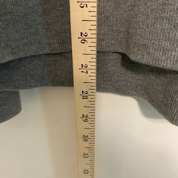 Lands End Mens Gray Pullover Sweater 1/4 Zip Minimalist Preppy Office Size Large - Picture 9 of 16